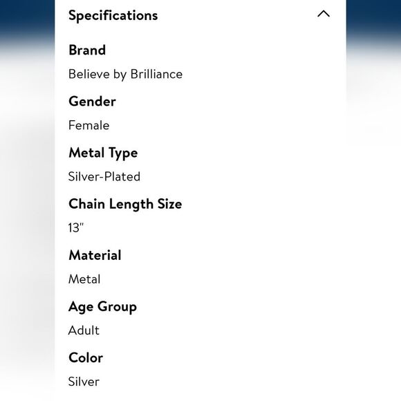 Believe By Brilliance Fine Silver Plated CZ Choker Necklace - Picture 4 of 7